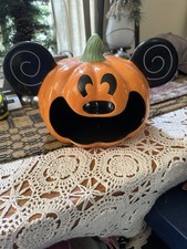 Disney Mickey, Cerâmica, Boca Aberta, Figura, Prato de Doces de Abóbora comprar usado  Enviando para Brazil
