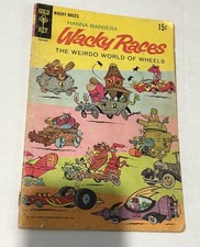 Quadrinhos Wacky Races #1 Gold Key Hanna-Barbera 1969 capa de 15 centavos comprar usado  Enviando para Brazil