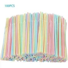 Multicolor straws flexible for sale  LOUGHBOROUGH