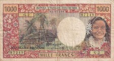 1000 francs tahitienne d'occasion  France