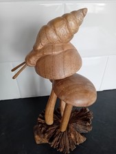 Amazing wooden mushrooms for sale  WADEBRIDGE