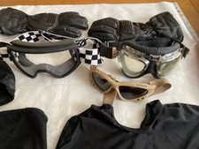 Motorcycle goggles gloves for sale  SOLIHULL