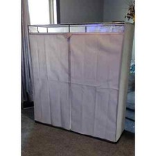 Armário de roupas Mainstays aço com zíper extra largo 60" cinza pedra-pomes, usado comprar usado  Enviando para Brazil