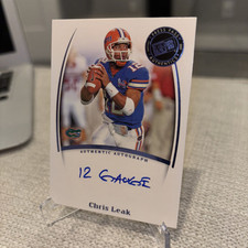 2007 Press Pass Legends - Assinaturas de sábado Chris Leak “12 Guage” raro!! comprar usado  Enviando para Brazil