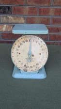 ANTIGA BALANÇA DE COZINHA VINTAGE 25 LB METAL RÚSTICO FAZENDA comprar usado  Enviando para Brazil