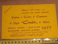 Vecchio invito veglione usato  Salerno