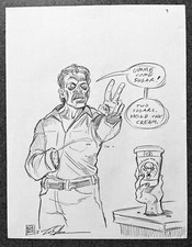 Usado, ESBOÇO A LÁPIS ORIGINAL Evil Dead Ash Williams Bruce Campbell por Tim Shinn comprar usado  Enviando para Brazil