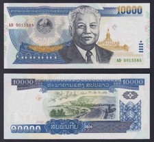Banconota lao 10000 usato  Chieri