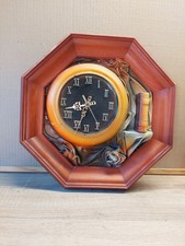 Wanduhr leder holzrahmen gebraucht kaufen  Muldestausee