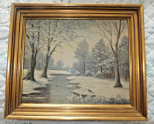 ölbild winterland cm gebraucht kaufen  Ebensfeld