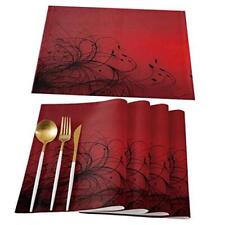 Red placemats dining for sale  Brentwood