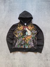 Moletom com capuz feminino Ed Hardy por Christian Audigier Y2K vintage tamanho G comprar usado  Enviando para Brazil