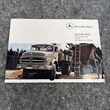 Vintage Original Mercedes Benz LK/LAK 1620 Catálogo de Folhetos - Edição Alemã comprar usado  Enviando para Brazil