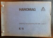 Hanomag raupe k11 gebraucht kaufen  Recke
