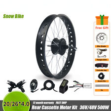 Kit de conversão de roda de motor cubo cassete traseiro 36V 48V 500W Ebike 20""/26""* 4.0 comprar usado  Enviando para Brazil