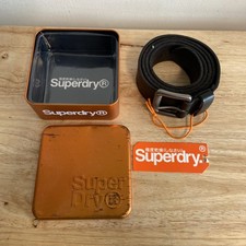 Superdry brown leather for sale  STOKE-ON-TRENT