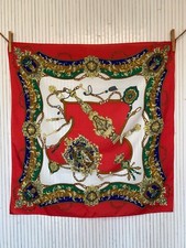 Foulard carré vintage d'occasion  Le Péage-de-Roussillon