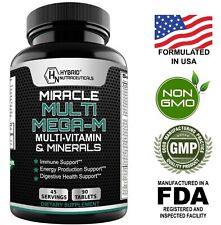 Multivitamínico MEGA-M para homens e multi para mulheres com alimentos integrais - 90 comprimidos, usado comprar usado  Enviando para Brazil