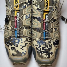 Tênis de corrida Salomon Speedcross 3 camuflado trilha caminhada masculino EUA tamanho 10 comprar usado  Enviando para Brazil