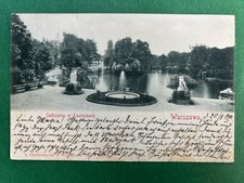 AK Warszawa, Warszawa, Polska Łazienki Park 1900 #2262, używany na sprzedaż  Wysyłka do Poland