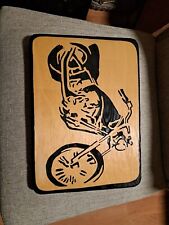 Placa de madeira para motocicleta ARTE 15"X 11" DECORAÇÃO DE PAREDE.  comprar usado  Enviando para Brazil