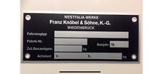 Westfalia anhänger typenschil gebraucht kaufen  München