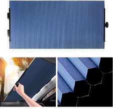 Para-brisa de carro retrátil 63cm bloqueador UV sem fio favo de mel #R031 comprar usado  Enviando para Brazil