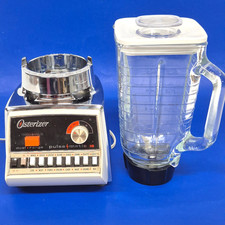 Usado, Jarro de vidro Osterizer Dual Range Pulse Matic 16 vintage liquidificador cromado/bege comprar usado  Enviando para Brazil