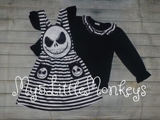 NOVA Roupa Boutique Jack Skellington Pesadelo Antes do Natal Meninas Halloween comprar usado  Enviando para Brazil