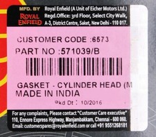 Royal enfield cylinder for sale  South Boston