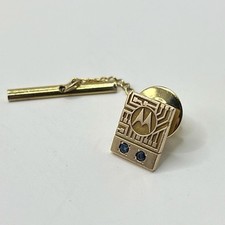 Pin de ouro maciço 10K vintage Motorola Company Employee Service Award Tie Tac comprar usado  Enviando para Brazil
