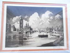 Ponte westminster acquaforte usato  Spedire a Italy