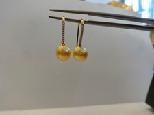 Goldfarbende südseeperlen hrh gebraucht kaufen  Pulheim