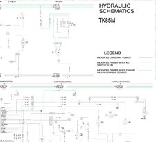 NOVO DIAGRAMA MANUAL ESQUEMÁTICO HIDRÁULICO HOLLAND TRACTORS TK85M, usado comprar usado  Enviando para Brazil