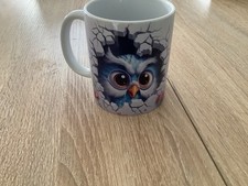 Tasse motiv eule gebraucht kaufen  Rhede