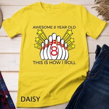 Usado, Camiseta unissex festa boliche feliz aniversário infantil 8 anos comprar usado  Enviando para Brazil