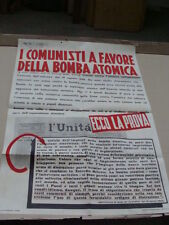 Manifesto politico poster usato  Santena