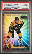 2016-17 O-Pee-Chee Platinum Rainbow Color Wheel David Pastrnak #122 PSA 10, usado comprar usado  Enviando para Brazil