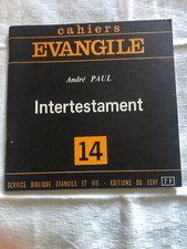 Cahiers evangile intertestamen d'occasion  Marseille IV
