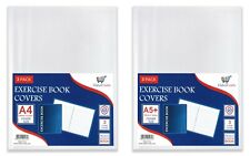 Capas de livro de exercícios transparentes de plástico forte capas protetoras caderno escolar, usado comprar usado  Enviando para Brazil