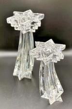 2 PARES-WMF Alemanha Cristal de Chumbo Starlight/Shooting Star Castical Holder-LEIA comprar usado  Enviando para Brazil