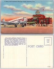 Cartão postal Berry Field avião do aeroporto municipal Nashville Tennessee, usado comprar usado Cartão postal Berry Field avião do aeroporto municipal Nashville Tennessee, usado comprar usado  Enviando para Brazil