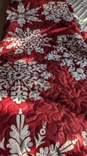 Snowflakes red quilt for sale  Fort Lauderdale