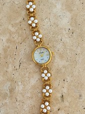 Usado, Elegante pulseira feminina de relógio de pérolas em tom dourado com estilo vintage minimalista comprar usado Usado, Elegante pulseira feminina de relógio de pérolas em tom dourado com estilo vintage minimalista comprar usado  Enviando para Brazil
