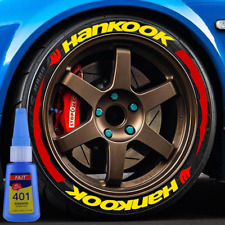8 kits adesivo para letras de pneus HANKOOK amarelo 1,38"" 15""-24"" com 2 peças de cola comprar usado  Enviando para Brazil