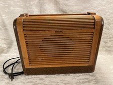 Antigo Philco 46-350 Tubo Rádio AM Roll Top Madeira Portátil Não Funciona -- 8421 comprar usado  Enviando para Brazil