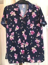 Navy floral tunic for sale  BOLTON
