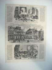 Gravure 1871. barricades d'occasion  Laxou