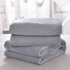 Cobertores de flanela de pelúcia cor sólida cobertor de lã leve para sofá-cama comprar usado  Enviando para Brazil