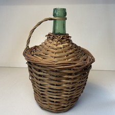 Vtg wicker wrapped for sale  North Lima